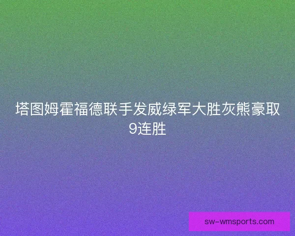 塔图姆霍福德联手发威绿军大胜灰熊豪取9连胜